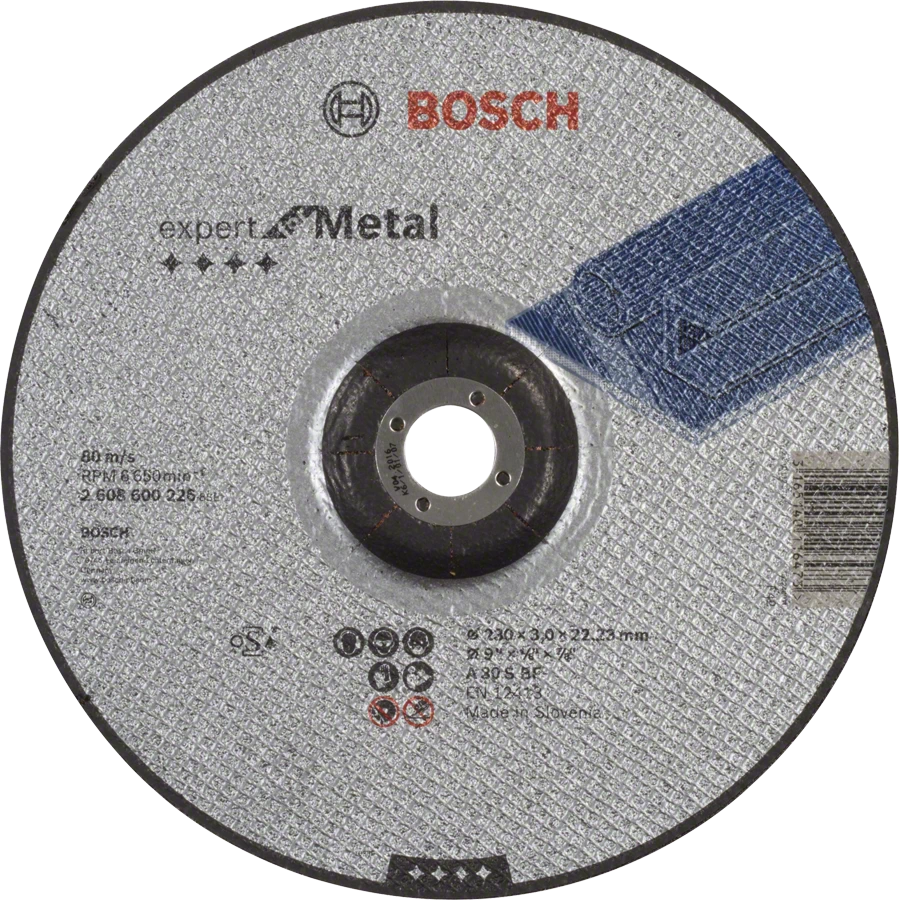 Круг отрезной Expert по металлу 230х3,0х22мм, вогнутый BOSCH