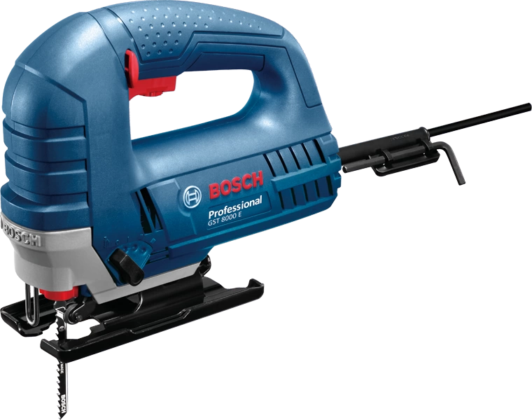 Лобзик GST 8000E (710Вт, 800-3100ход/мин, пропил 80/20мм, ход штока 20мм, 3реж.кач.пилки, SDS) BOSCH