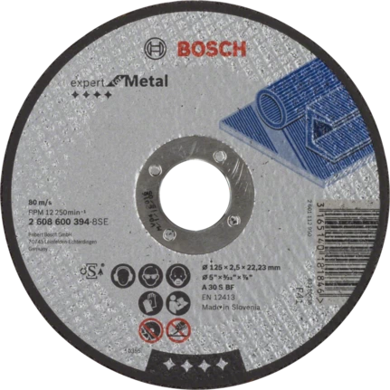 Круг отрезной Expert по металлу 125х2,5х22мм, прямой BOSCH