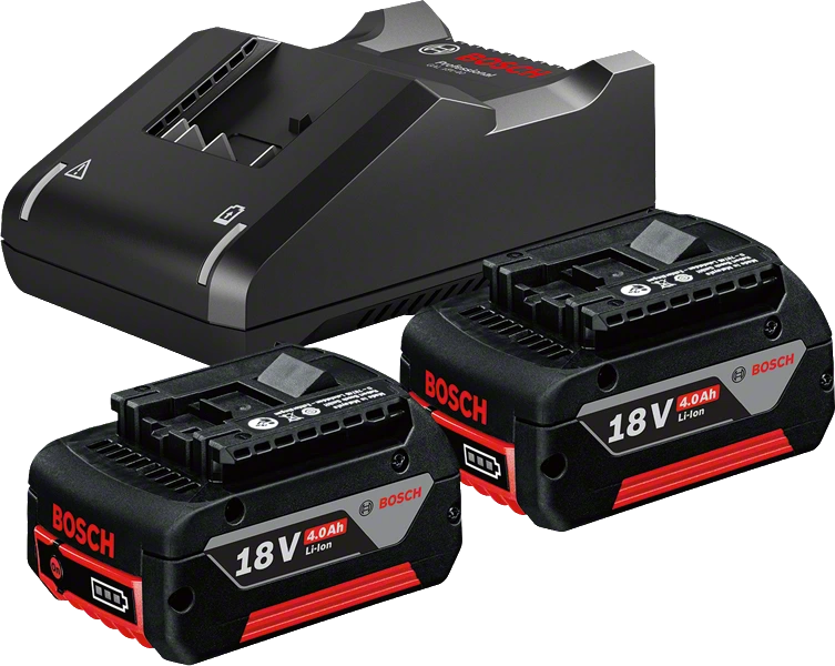 Комплект Li-Ion (2х18В, 4,0Ач, зарядное устройство GAL 18V-40) BOSCH