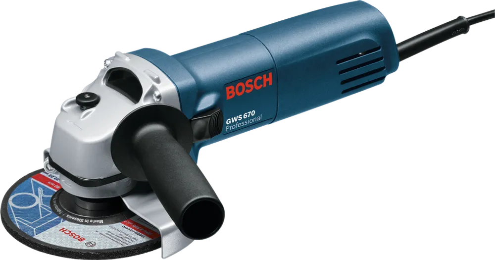 Углошлифовальная машина GWS 670 (670Вт, 125мм, 12000об/мин, 1,6кг) BOSCH