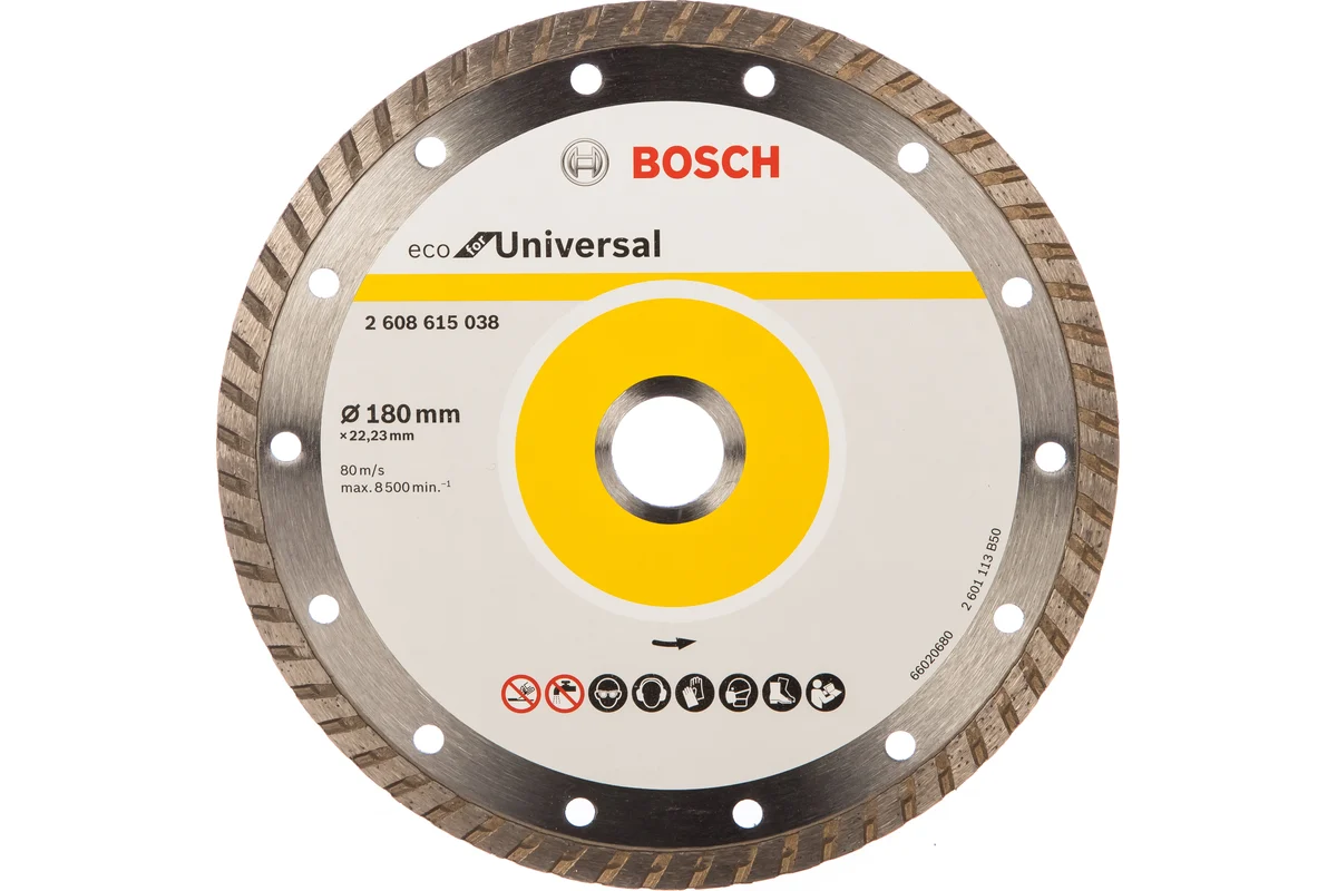 Алмазный диск ECO Universal Turbo 180х22,23мм BOSCH