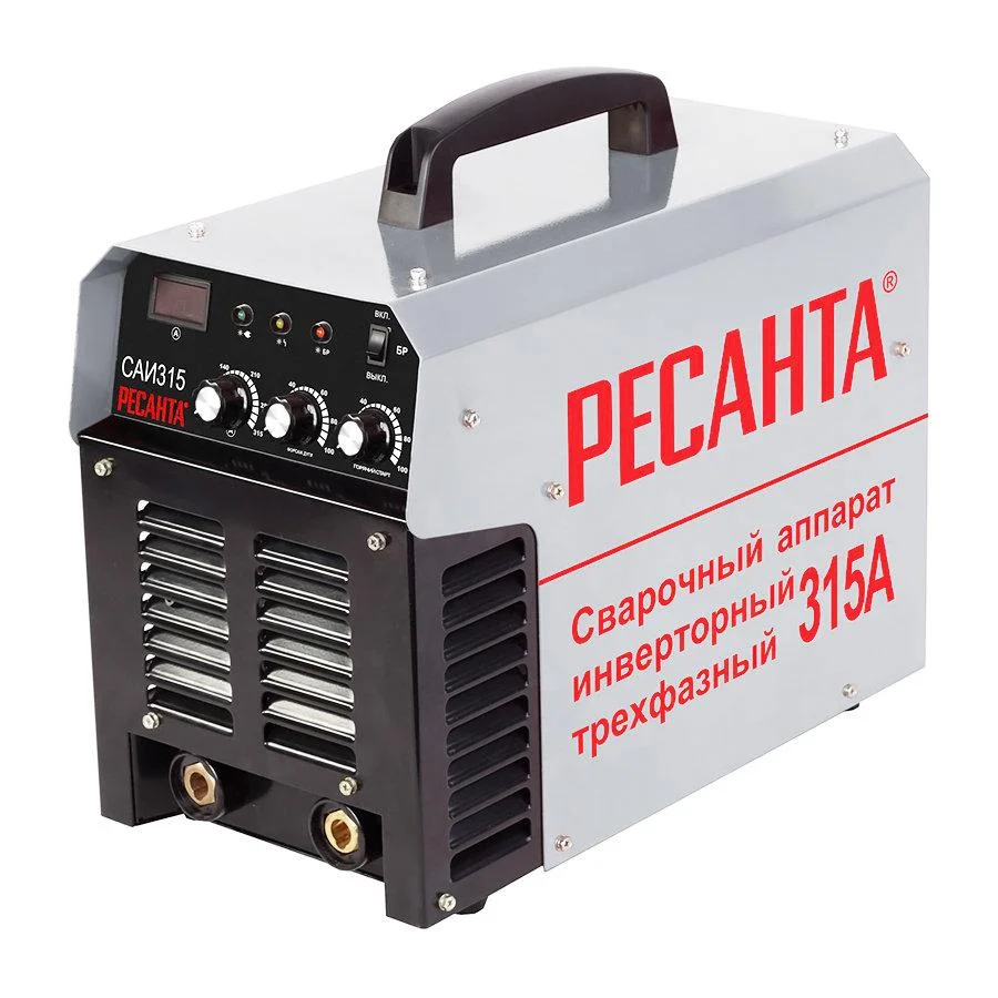 Сварочный инвертор САИ 315 (20-315А, 380В, ток 3х16А, Ø6мм, ПВ100%, 14кг) Ресанта