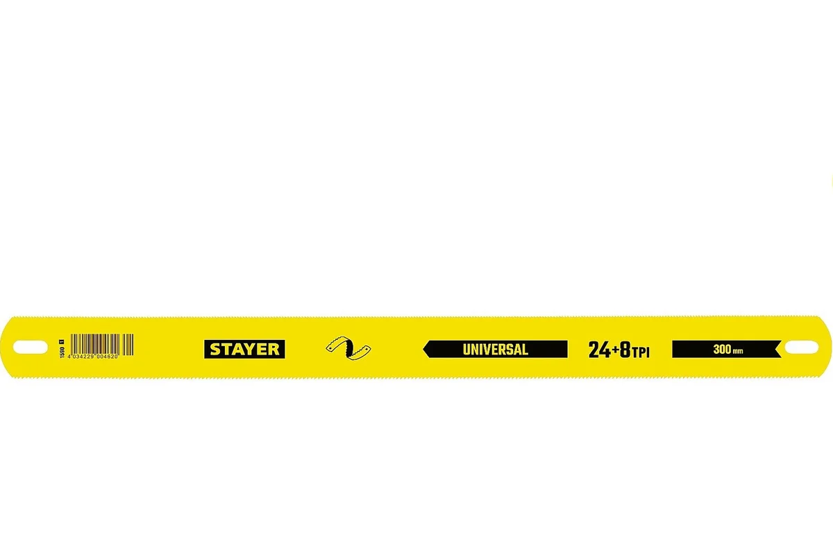 Полотно ножовочное двустороннее 300х25мм Stayer