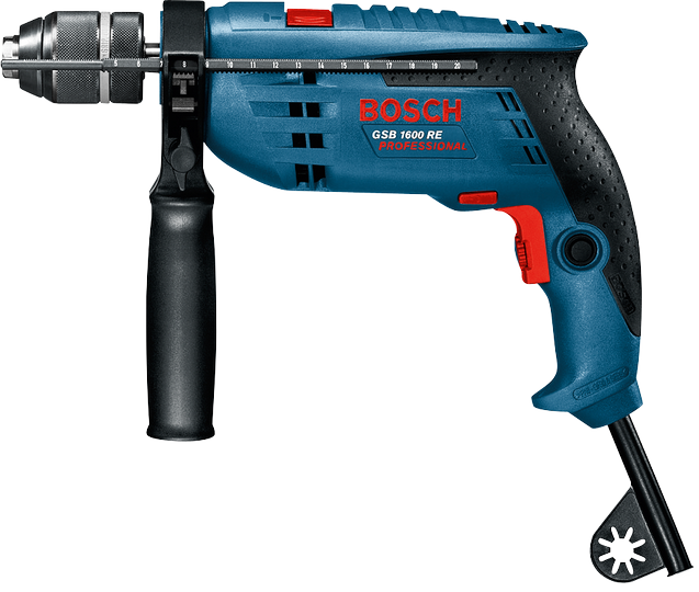 Дрель GSB 1600RE (750Вт, 0-3250об/мин, удар, реверс, патр.б/з 13мм) BOSCH