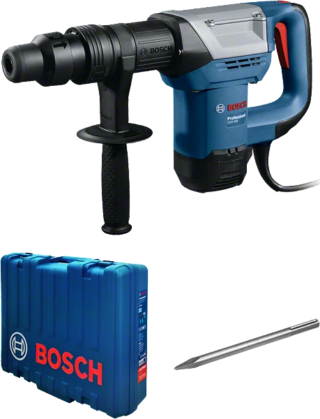 Молоток отбойный GSH 500 (1100Вт, SDS-max, 7,5Дж, 2900уд/мин, кейс, +пика, 5,7кг) BOSCH
