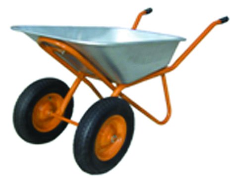 Тачка садовая 110л, 250кг, 2 колеса - 3,25-8, IVT