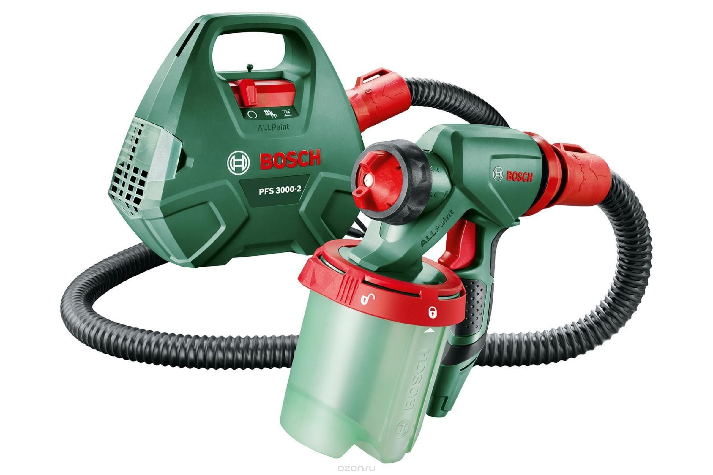 Краскораспылитель PFS 3000-2 (650Вт, 0-300г/мин, бачок 1,0л) BOSCH