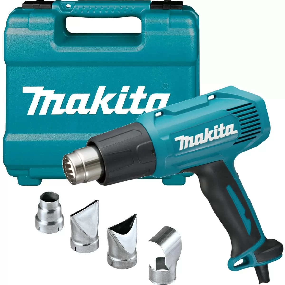 Термопистолет HG 5030K (1600Вт, 350-500°C, 300-500л/мин, +4 насадки, кейс) MAKITA