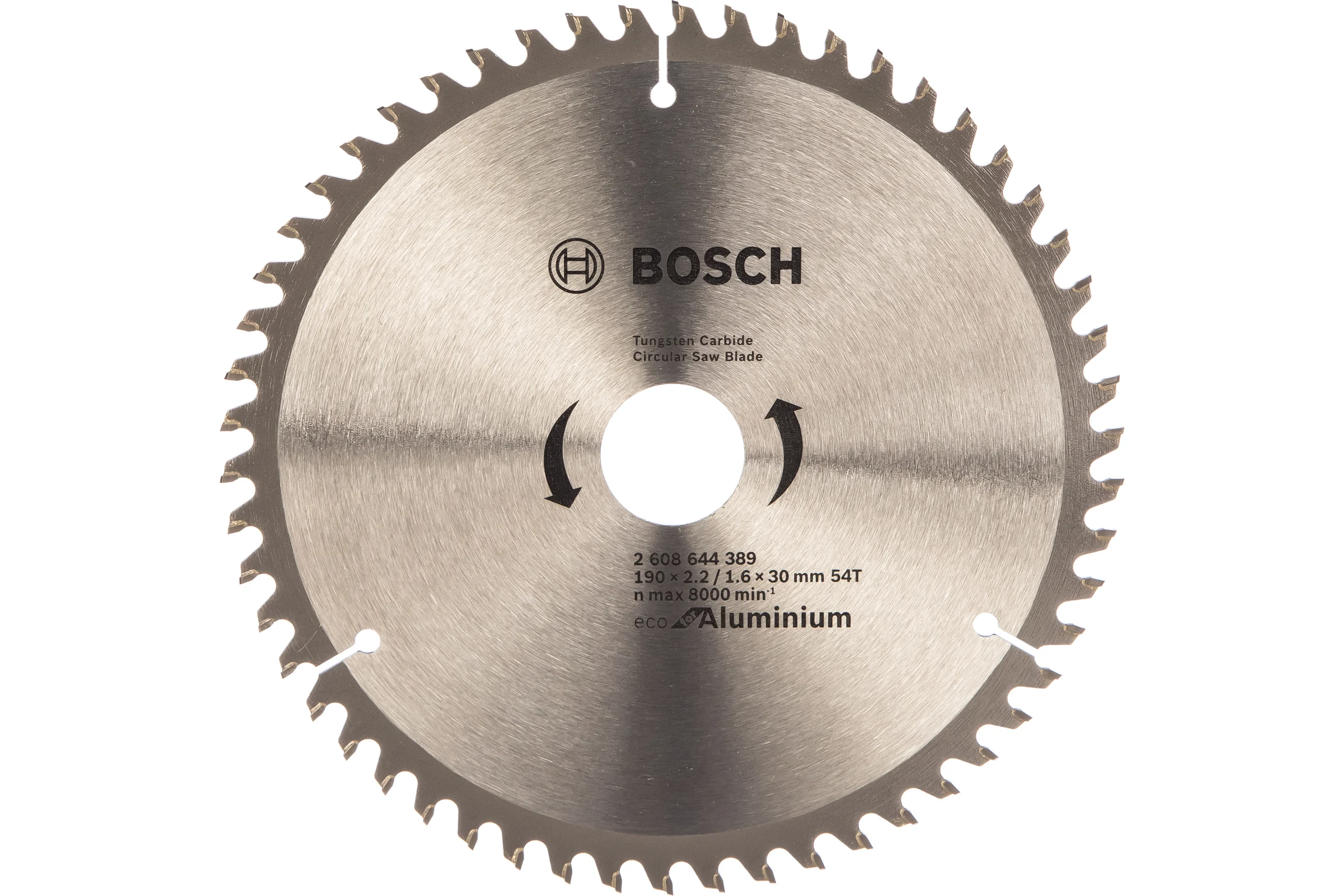 Диск пильный по алюминию ECO 190х30мм Т54 с твердосплавными зубьями BOSCH