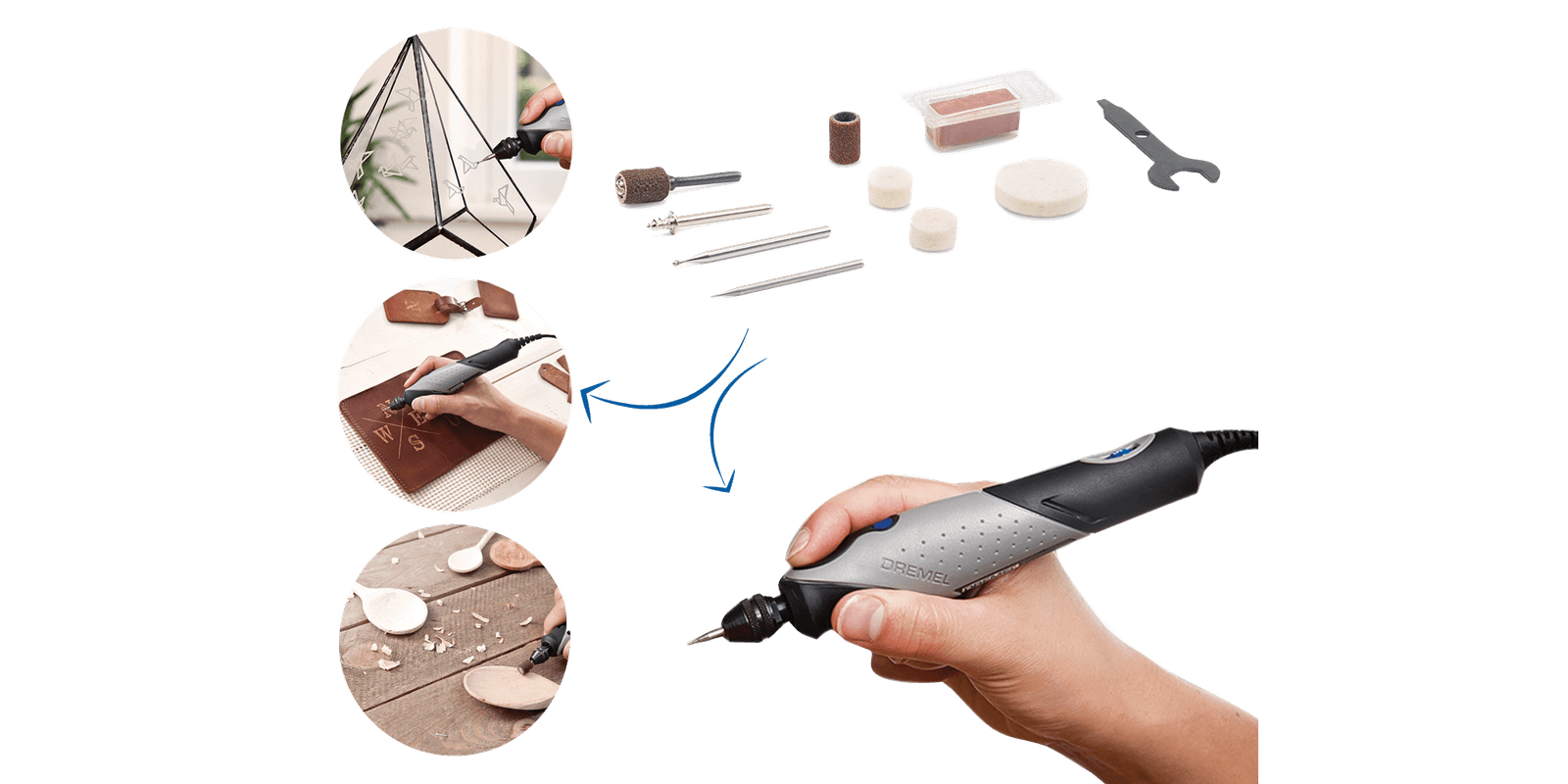 Многофункциональный инструмент DREMEL Stylo+ 2050-15 (9Вт, 5000-22000об/мин, набор насадок 15шт)