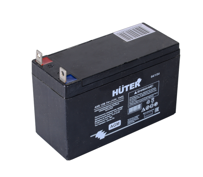 АКБ 12В, 7Ач HUTER