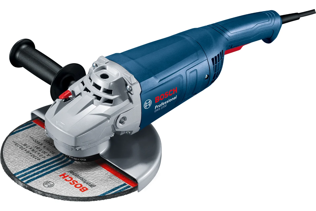 Углошлифовальная машина GWS 2200 (2200Вт, 230мм, 6500об/мин) BOSCH
