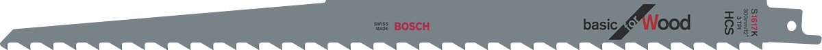 Сабельная пилка по дереву S 1617K, 300х19х1,25мм BOSCH