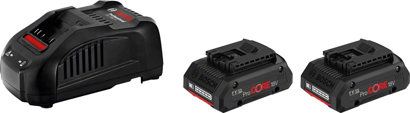 Комплект Li-Ion (2хProCORE 18V, 4,0Ач, зарядное устройство GAL 1880CV) BOSCH