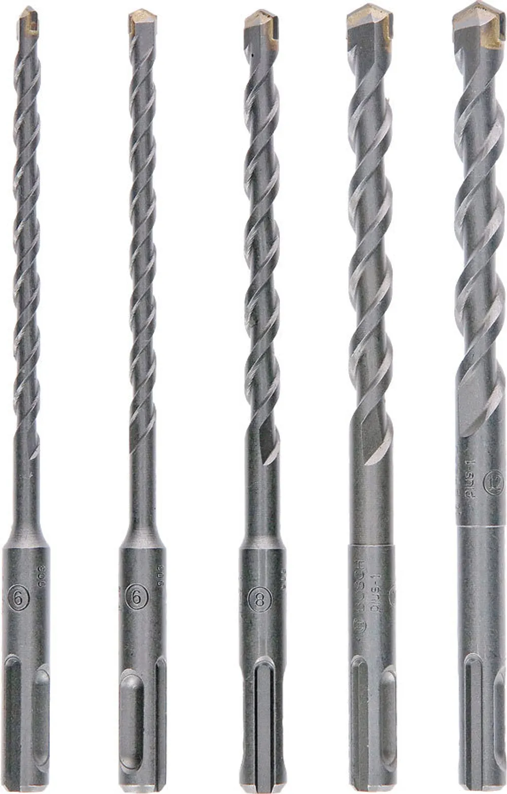 Набор буров SDS plus-1, 5шт (5/6х110мм, 6/8/10х160мм) BOSCH