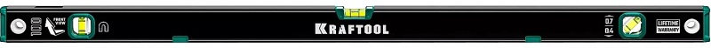 Уровень KRAFTOOL 1000мм, магнитный, с зеркальным глазком