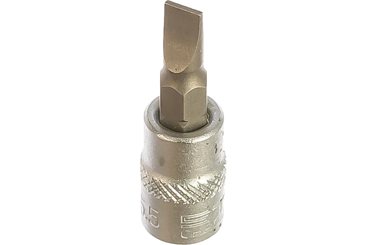 Головка с битой вставкой SL5,5, 1/4", Cr-V, STELS