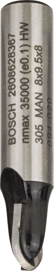 Фреза галтельная 8х9,5х8х8мм, с двумя лезвиями BOSCH