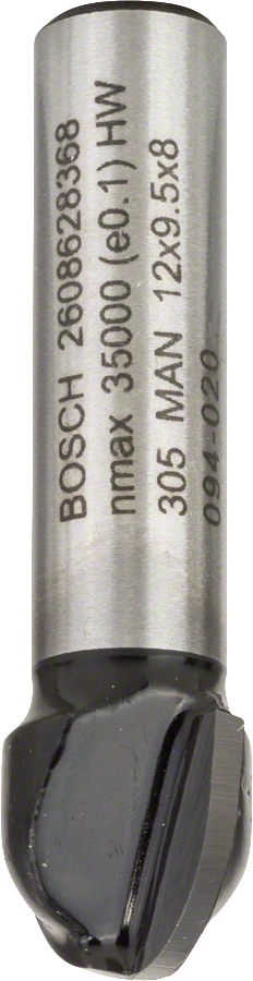 Фреза галтельная 6х9,5х12х8мм, с двумя лезвиями BOSCH