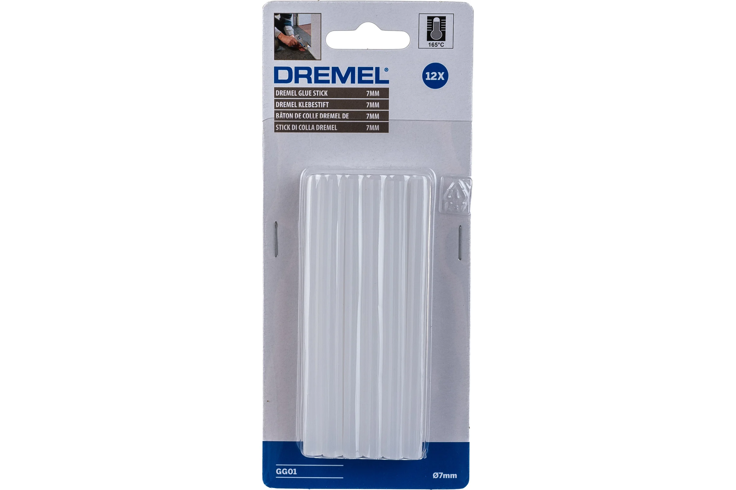 Универсальные высокотемпературные клеевые стержни Ø7мм, 12шт DREMEL