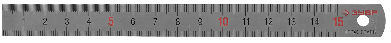 Линейка нержавеющая ЗУБР 150мм