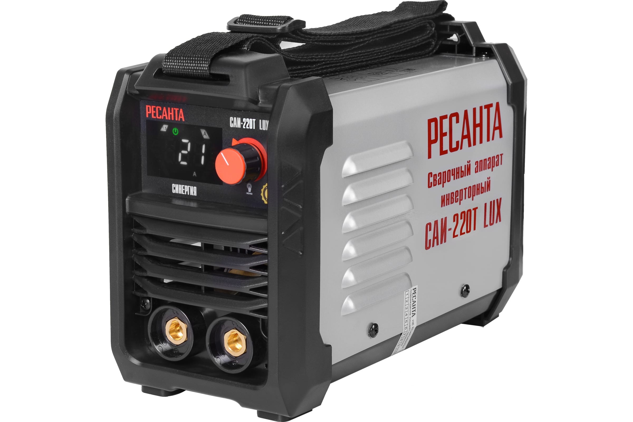 Сварочный инвертор САИ-220T LUX (20-220А, 140-240В, ток 30А, Ø5мм, ПВ80%, 5кг) Ресанта