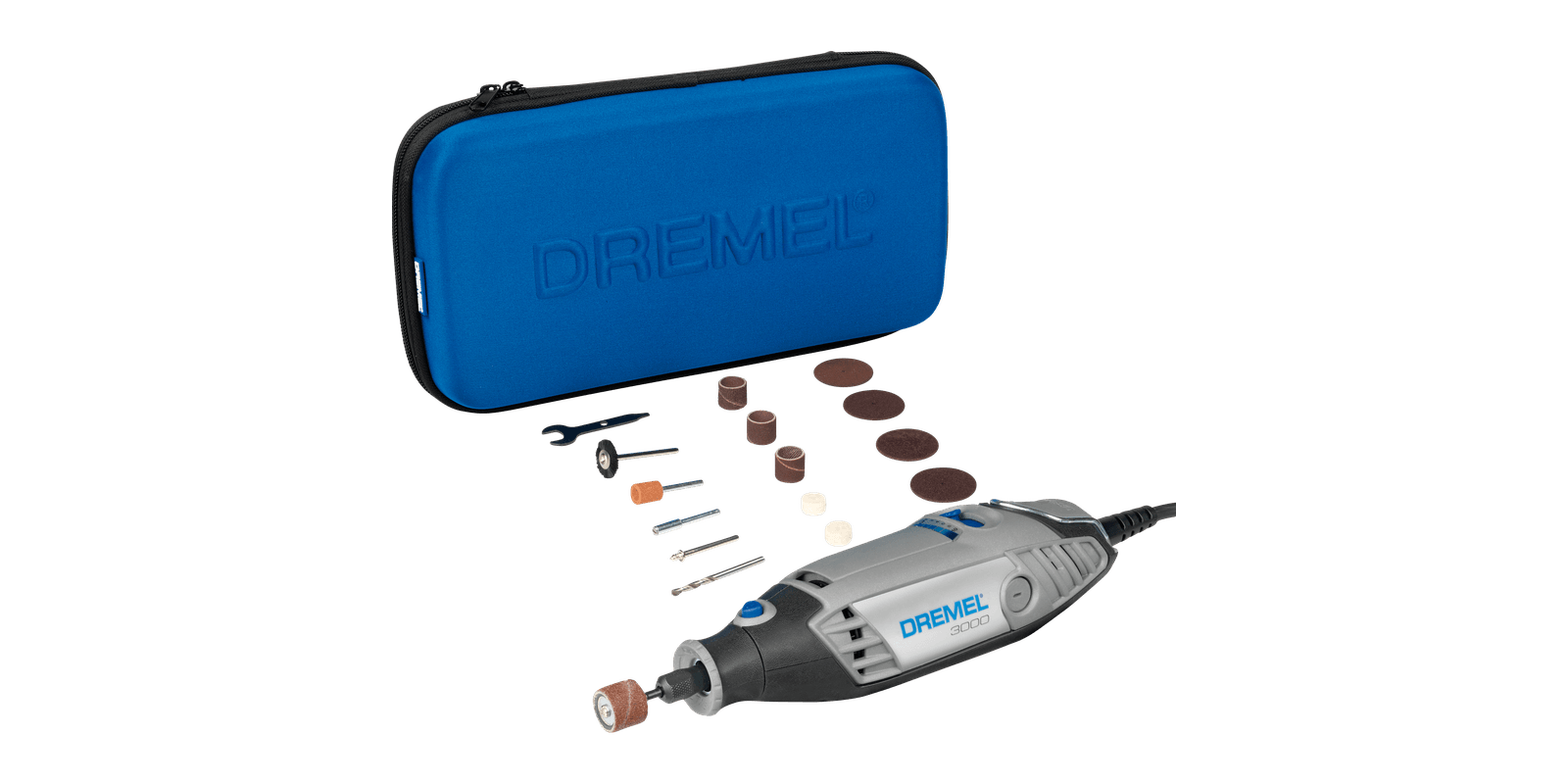 Многофункциональный инструмент DREMEL 3000-15 (130Вт, 10000-33000об/мин, набор насадок 15шт, сумка)