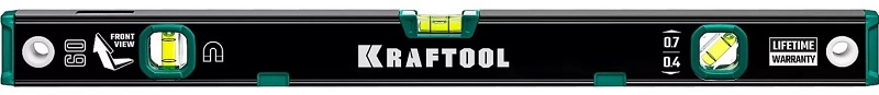 Уровень KRAFTOOL 600мм, магнитный, с зеркальным глазком