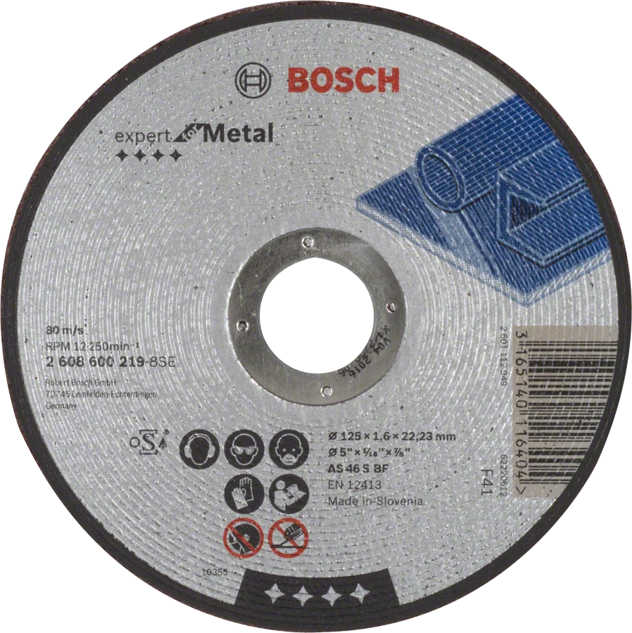 Круг отрезной Expert по металлу 125х1,6мм, прямой BOSCH