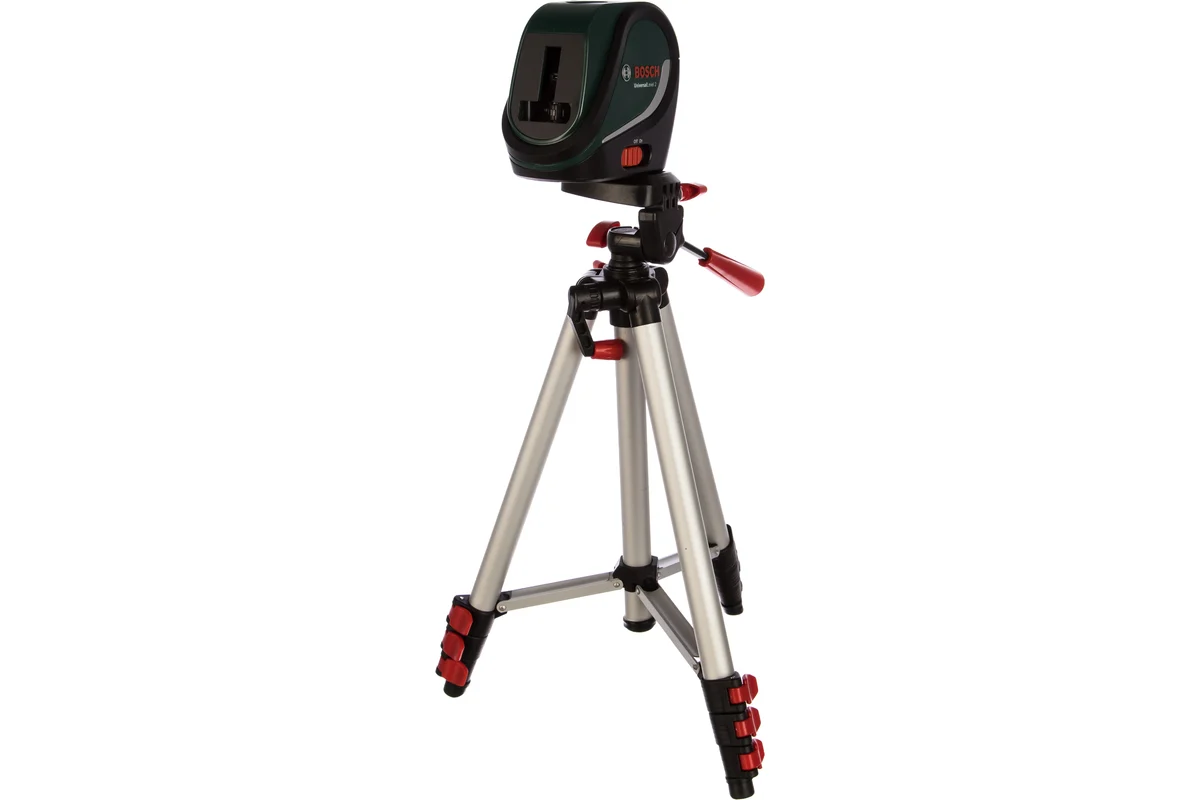 Лазерный нивелир UniversalLevel 2 SET (диапазон 10м, погрешность ±0,5мм/м, крест, 2 точки отвеса, +штатив 1,1м) BOSCH
