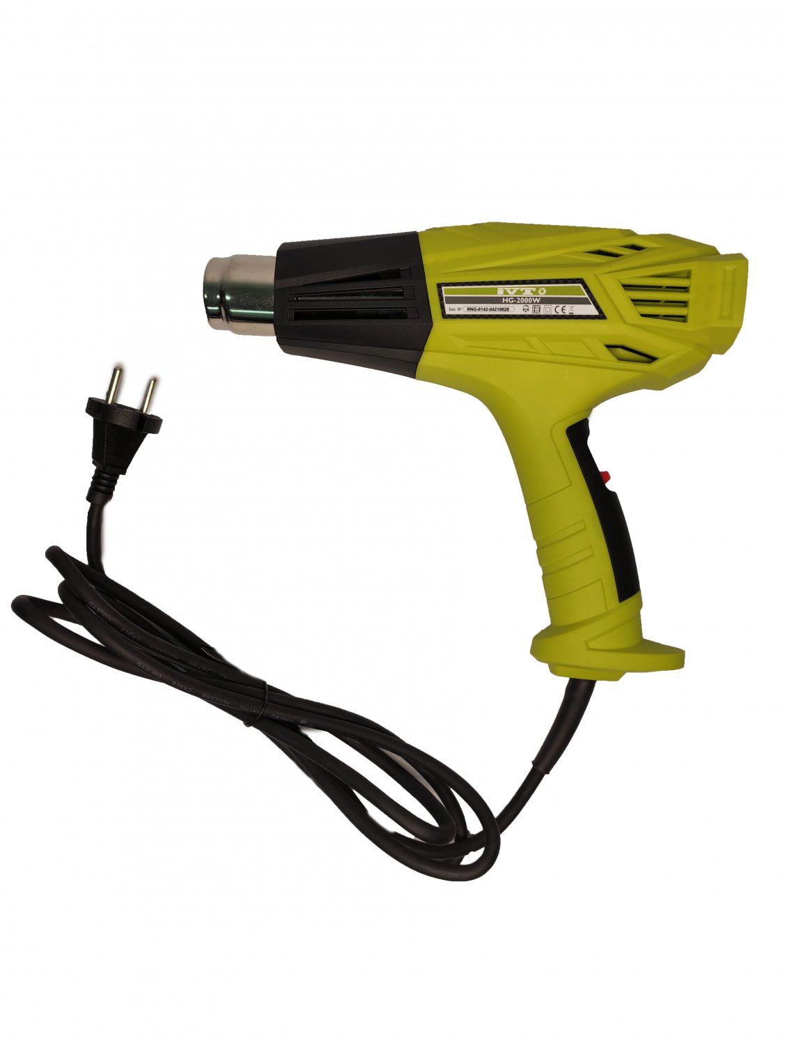 Термопистолет HG-2000W (2000Вт, 600°C, 500л/мин) IVT