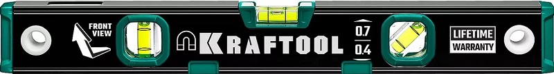 Уровень KRAFTOOL 400мм, магнитный, с зеркальным глазком