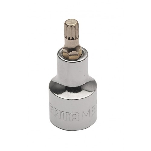 Головка торцевая SATA SPLINE М16, 1/2", 50мм, Cr-V