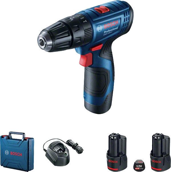 Аккум.ударная дрель-шуруповёрт GSB 120-LI (12В, Li-Ion, 2х2,0Ач, 14/30Нм, патр.б/з 10мм, кейс) BOSCH