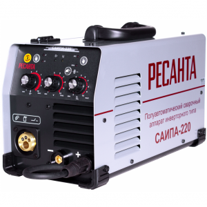 Сварочный полуавтомат САИПА-220 (15-220А/10-220А, 140-270В, ток 33А, Ø0,8-1,0мм, ПВ70%) Ресанта