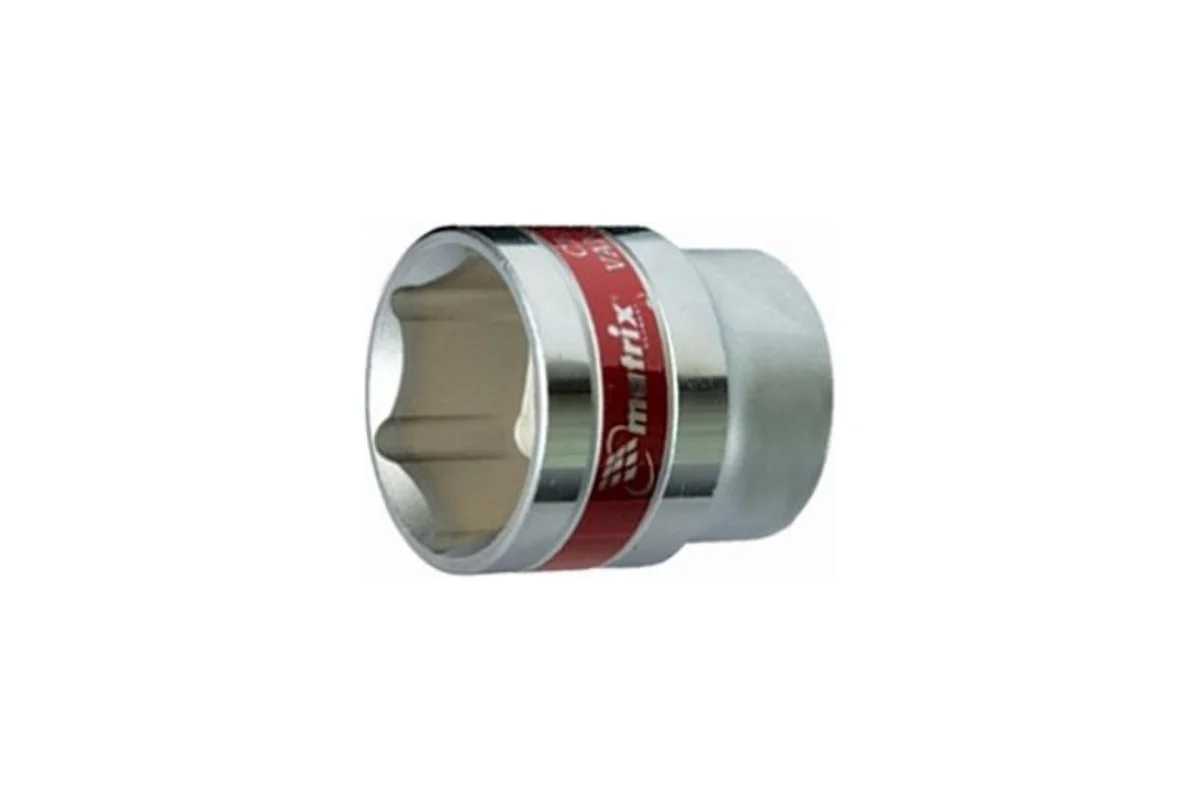 Головка торцевая MATRIX 23мм, 1/2", 6-гранная, Cr-V, хромированная
