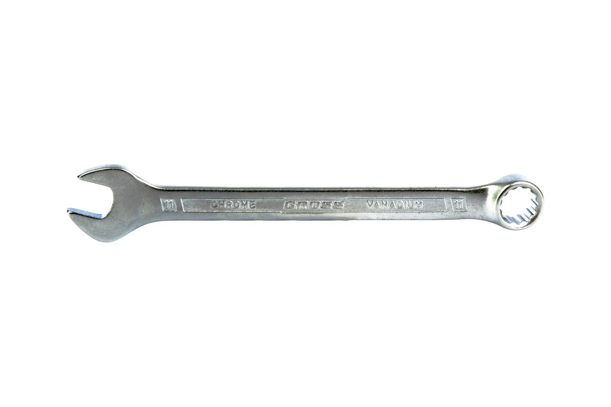 Ключ комбинированный 11мм, Cr-V, холодный штамп, GROSS