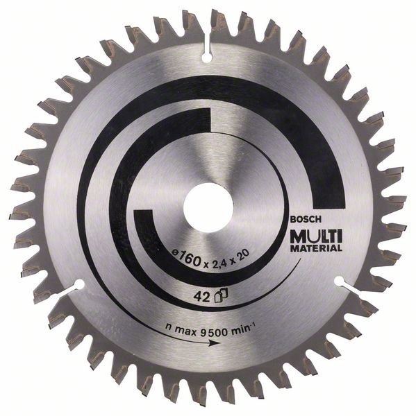 Диск пильный MULTI MATERIAL 160х2,4х20/16мм T42 с твердосплавными зубьями BOSCH