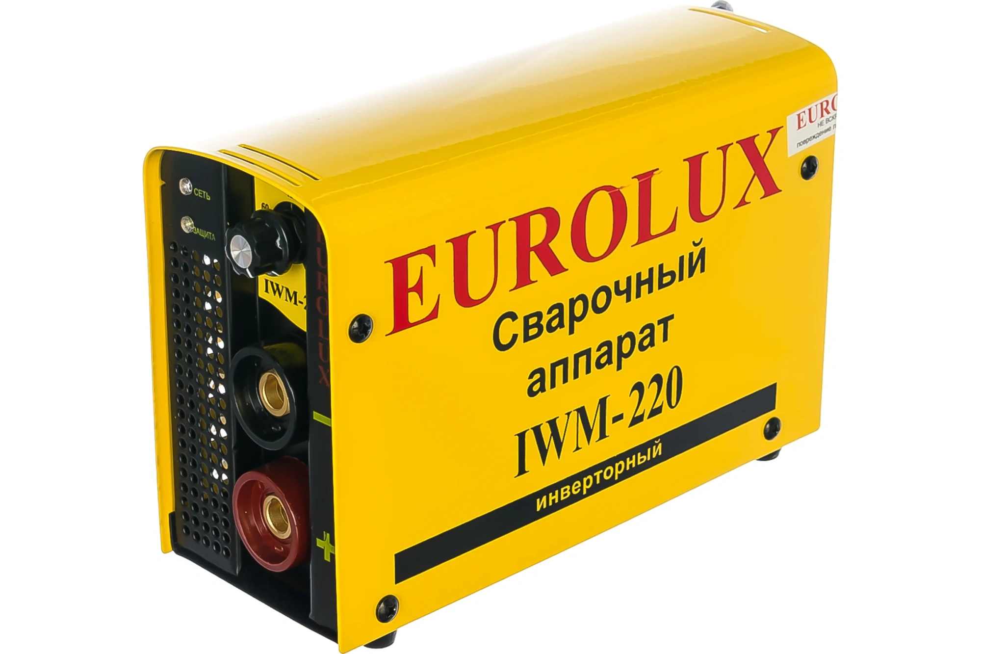 Сварочный инвертор IWM220 (10-220А, 140-260В, ток 24А, Ø5мм, ПВ70%, 4,9кг) Eurolux