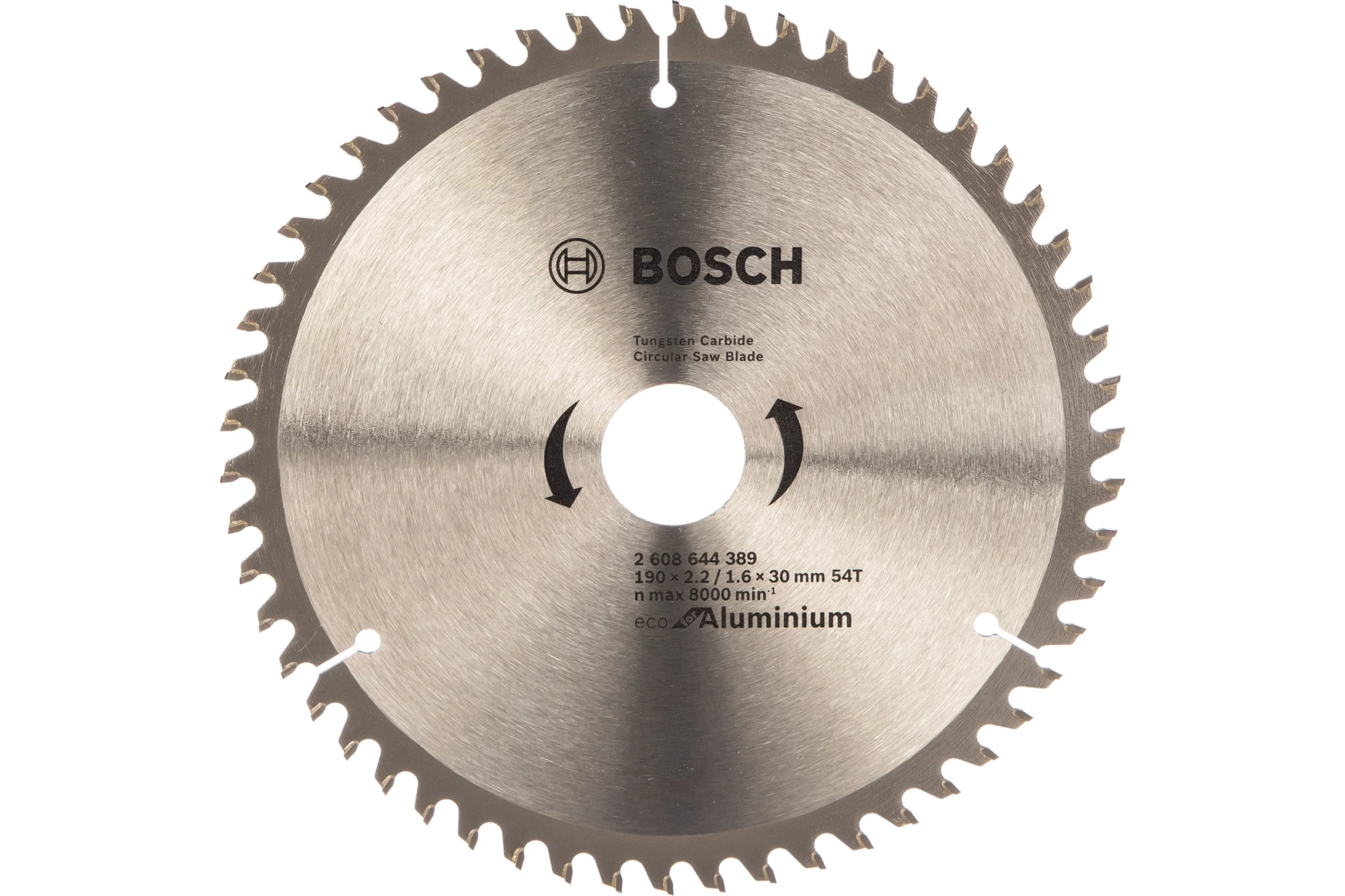 Диск пильный по алюминию ECO 190х30мм Т54 с твердосплавными зубьями BOSCH