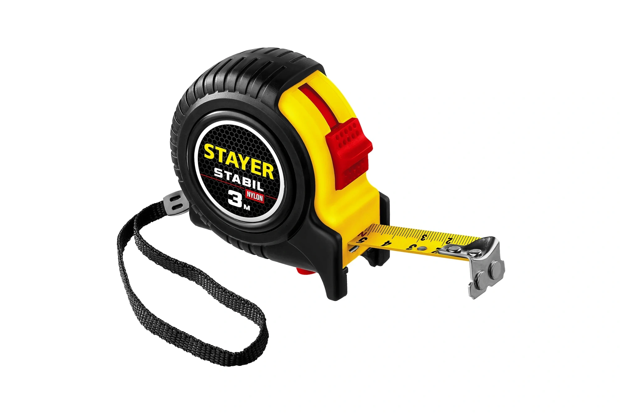Рулетка Stayer "STABIL" 3м/16мм, противоударный, обрезиненный корпус,два фиксатора