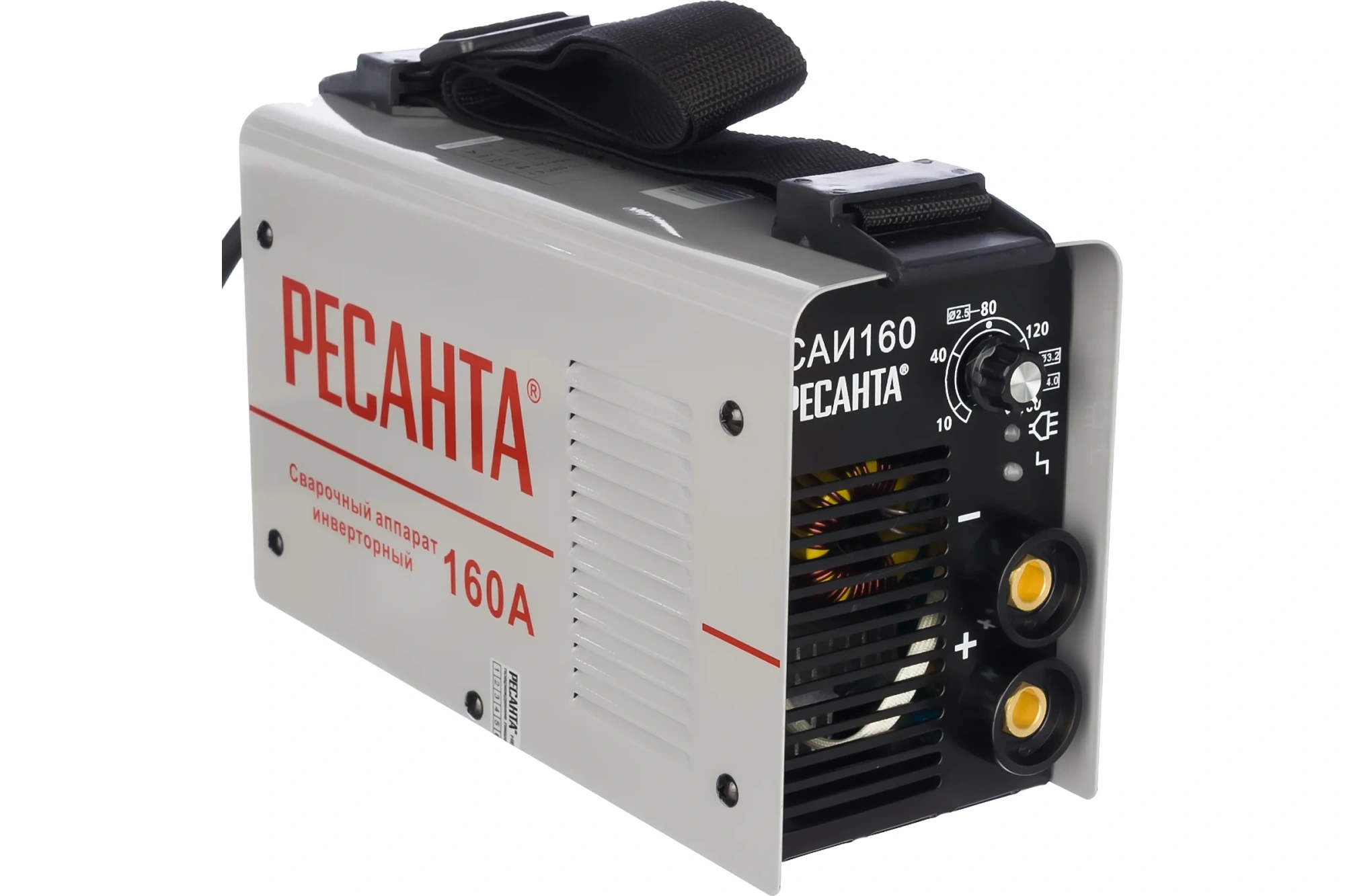 Сварочный инвертор САИ 160 (10-160А, 140-260В, ток 20А, Ø4мм, ПВ70%, 3,8кг) Ресанта
