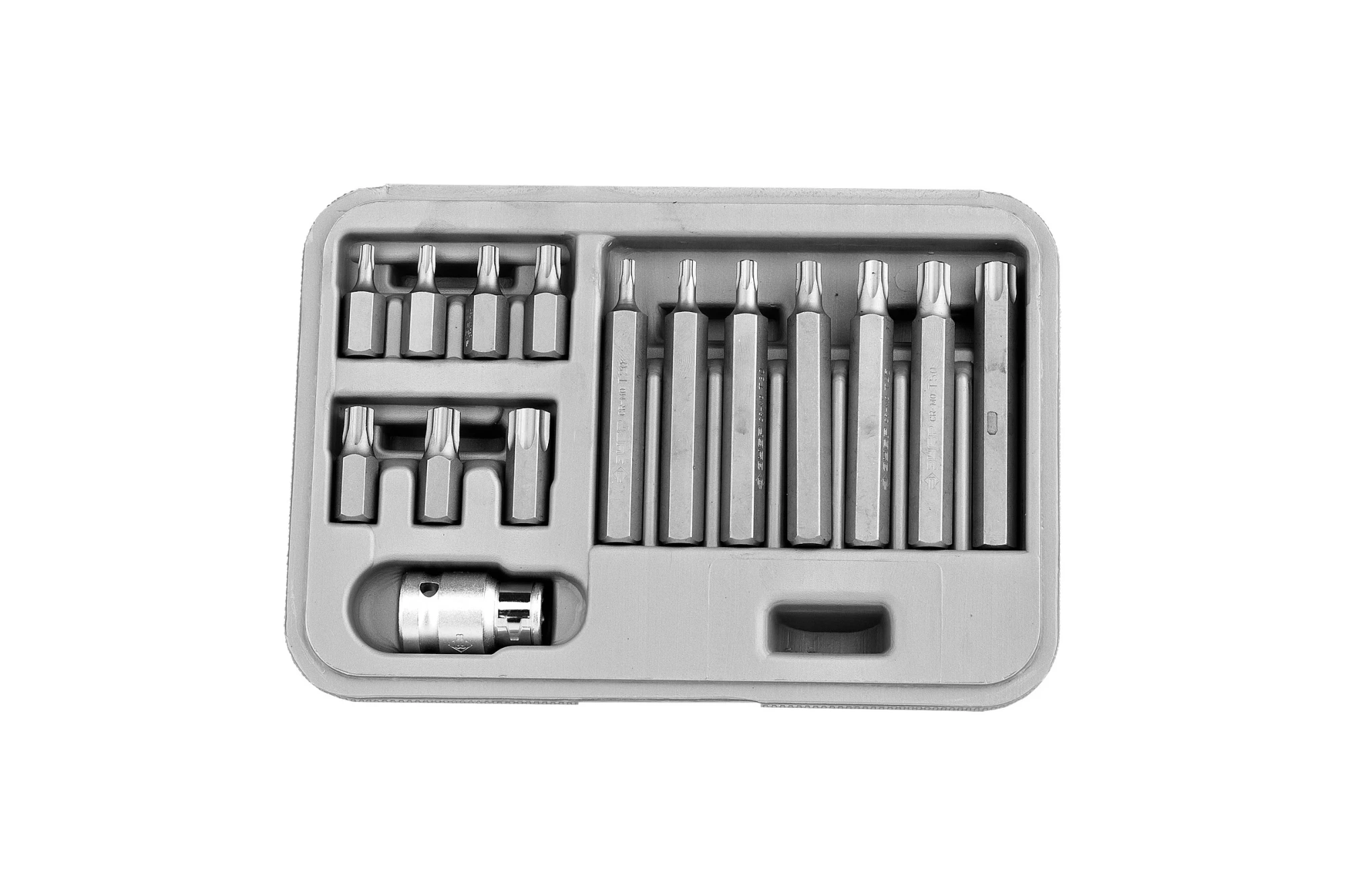 Набор специальных бит TORX 15 предм. ЗУБР "Авто-Эксперт" в пластиковом боксе